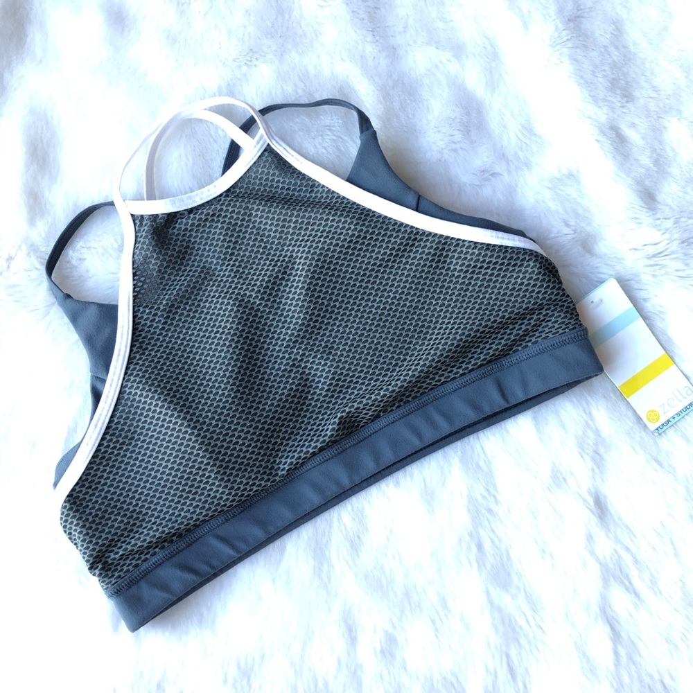 NEW Zella Gia Mesh Sports Bra